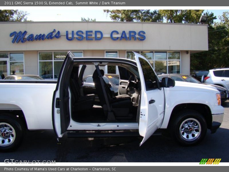 Summit White / Dark Titanium 2011 GMC Sierra 1500 SL Extended Cab