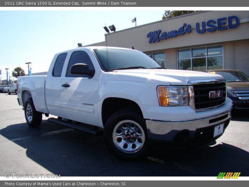 Summit White / Dark Titanium 2011 GMC Sierra 1500 SL Extended Cab