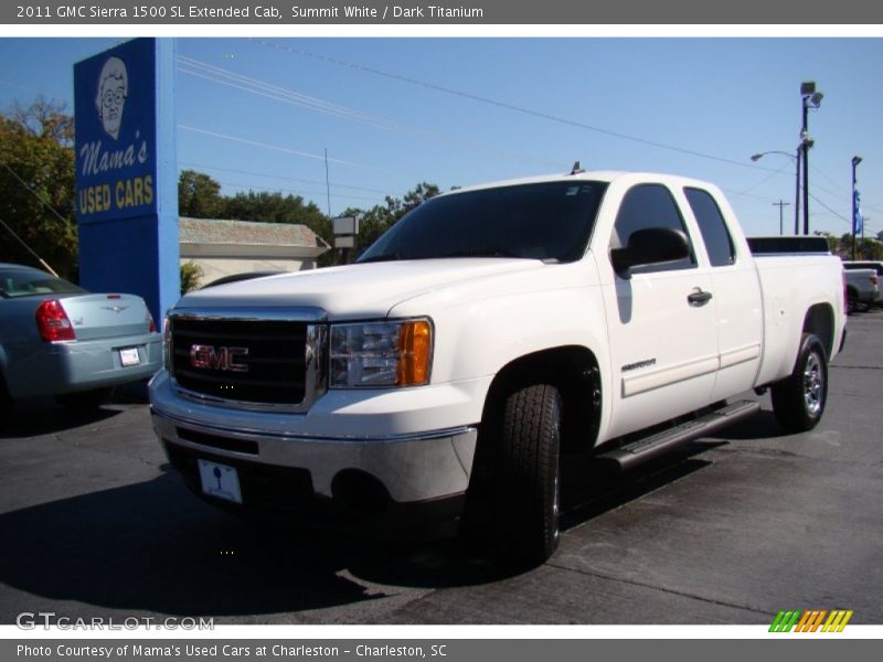 Summit White / Dark Titanium 2011 GMC Sierra 1500 SL Extended Cab