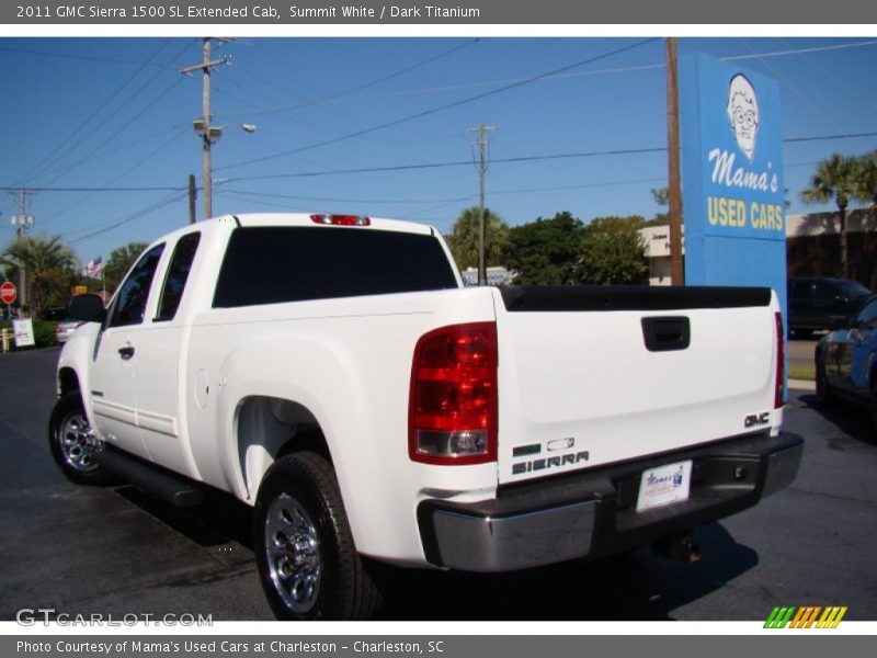 Summit White / Dark Titanium 2011 GMC Sierra 1500 SL Extended Cab