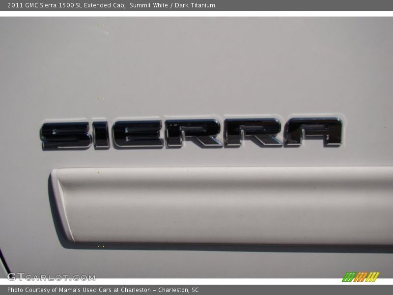 Summit White / Dark Titanium 2011 GMC Sierra 1500 SL Extended Cab
