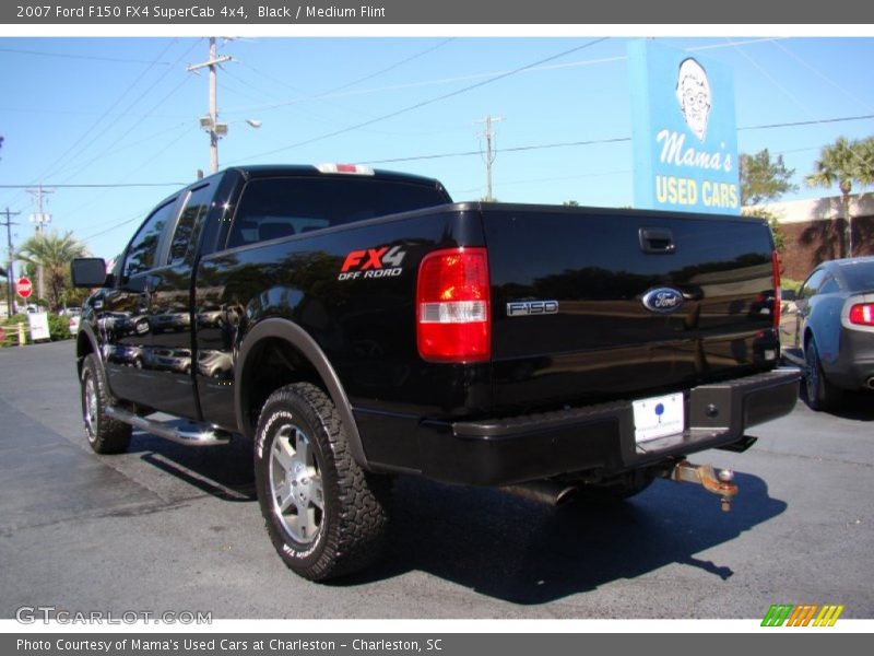 Black / Medium Flint 2007 Ford F150 FX4 SuperCab 4x4