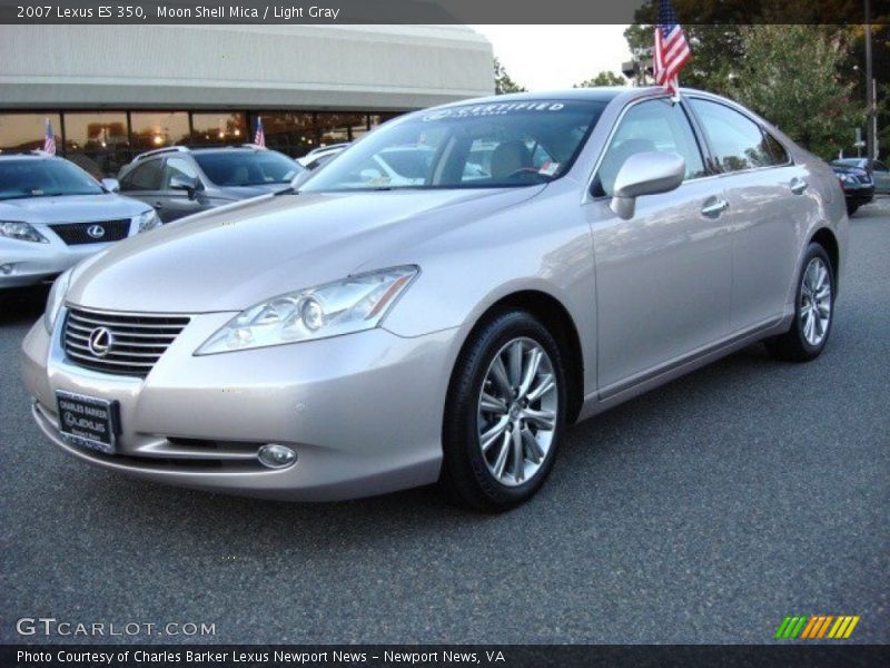 Moon Shell Mica / Light Gray 2007 Lexus ES 350