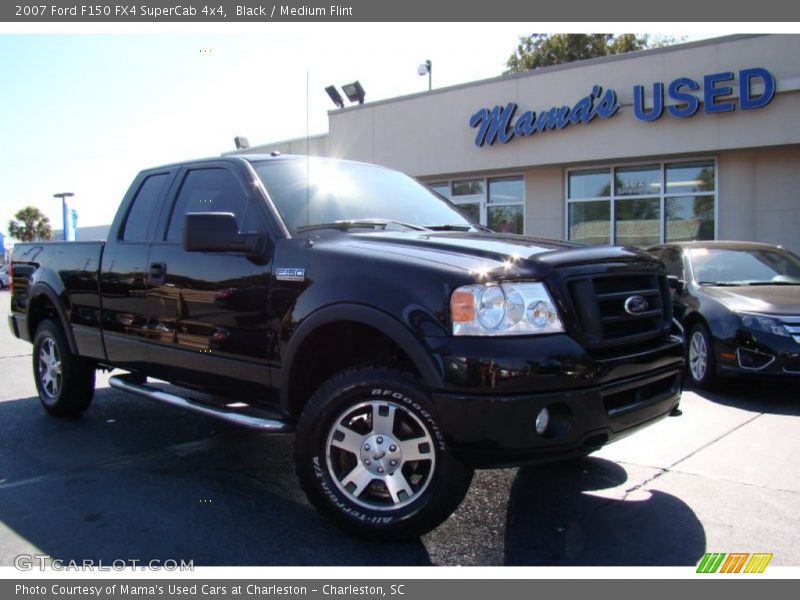 Black / Medium Flint 2007 Ford F150 FX4 SuperCab 4x4