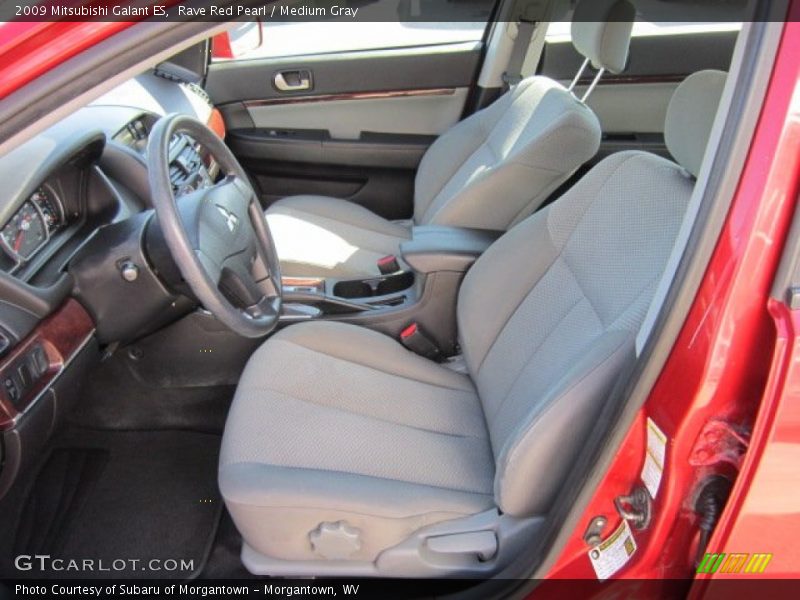 Rave Red Pearl / Medium Gray 2009 Mitsubishi Galant ES