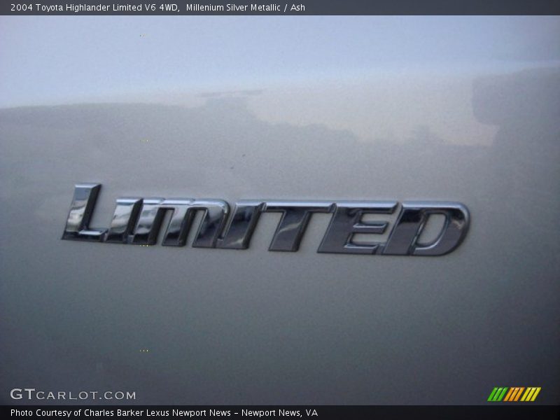 Millenium Silver Metallic / Ash 2004 Toyota Highlander Limited V6 4WD
