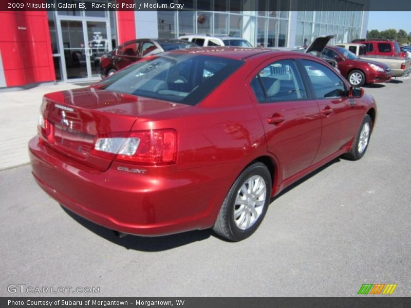 Rave Red Pearl / Medium Gray 2009 Mitsubishi Galant ES