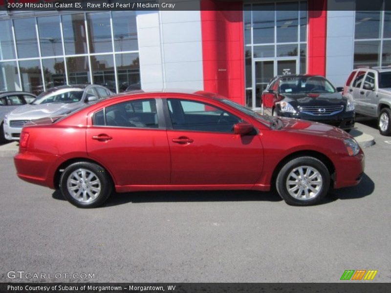 Rave Red Pearl / Medium Gray 2009 Mitsubishi Galant ES