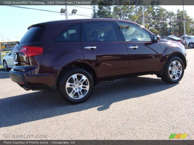 Dark Cherry Pearl / Parchment 2008 Acura MDX Technology