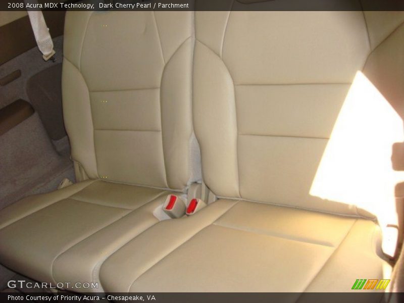 Dark Cherry Pearl / Parchment 2008 Acura MDX Technology
