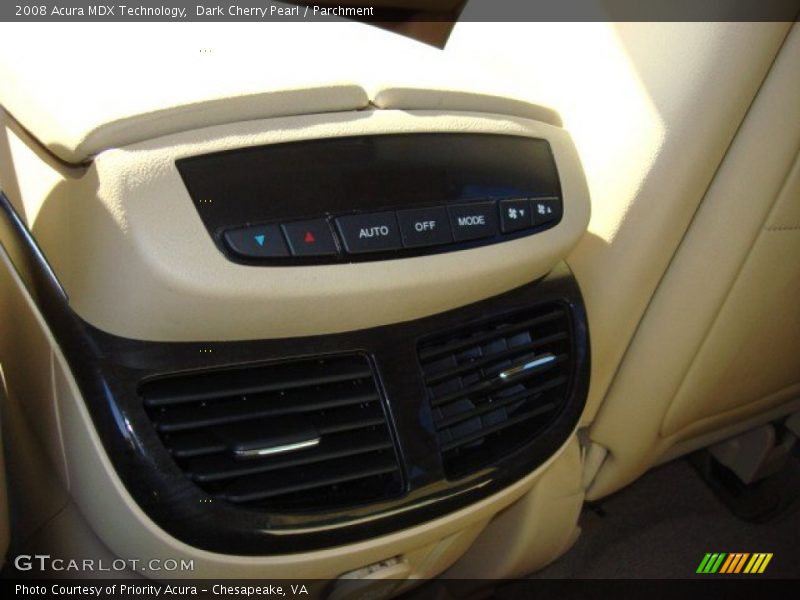 Dark Cherry Pearl / Parchment 2008 Acura MDX Technology