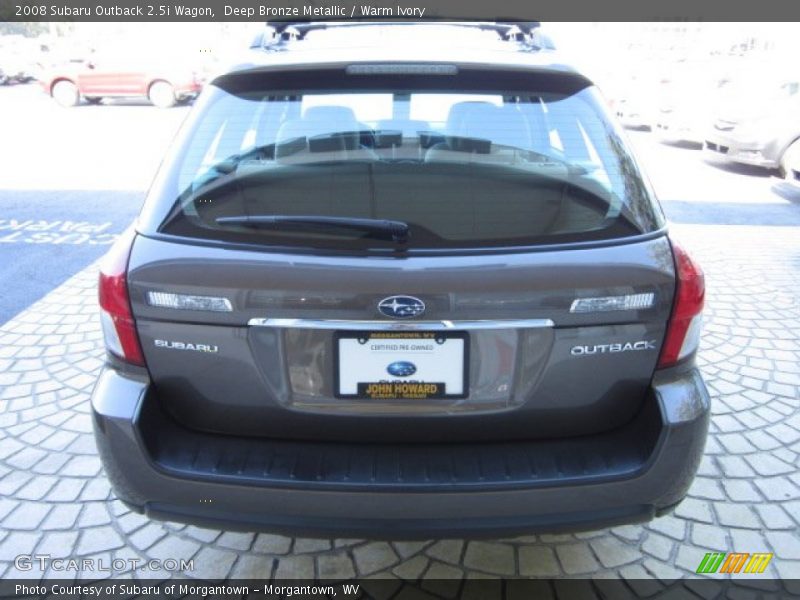 Deep Bronze Metallic / Warm Ivory 2008 Subaru Outback 2.5i Wagon