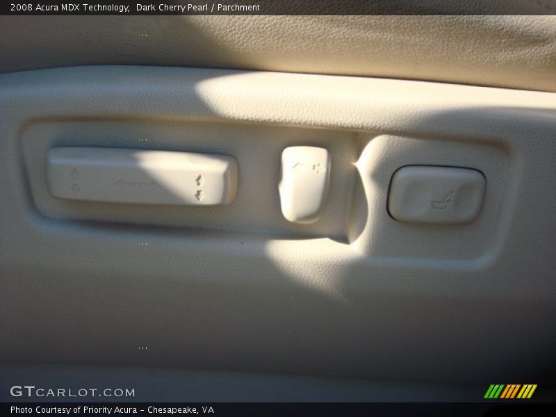 Dark Cherry Pearl / Parchment 2008 Acura MDX Technology