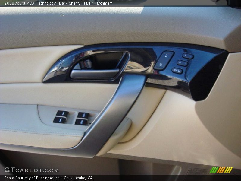 Dark Cherry Pearl / Parchment 2008 Acura MDX Technology