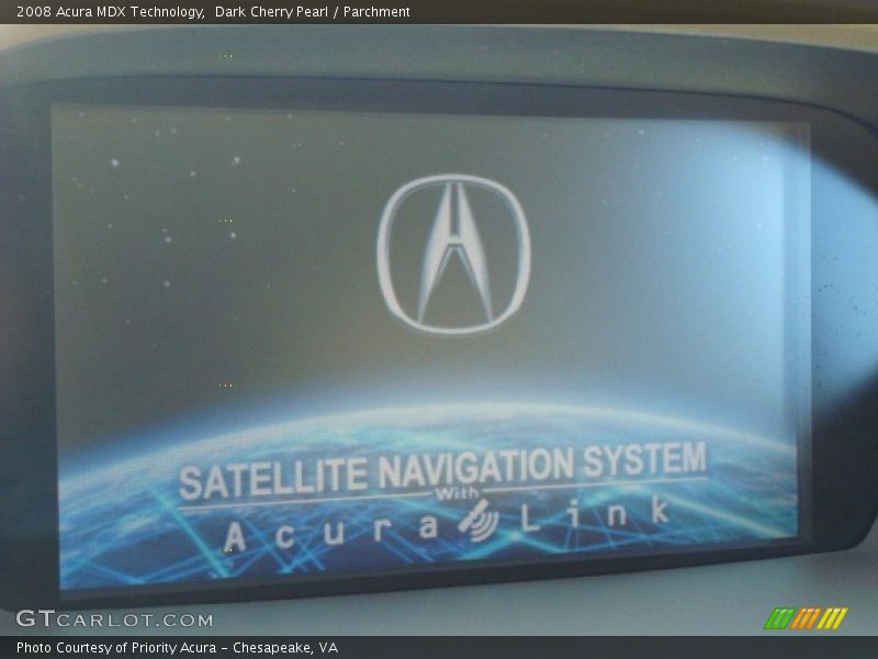 Dark Cherry Pearl / Parchment 2008 Acura MDX Technology