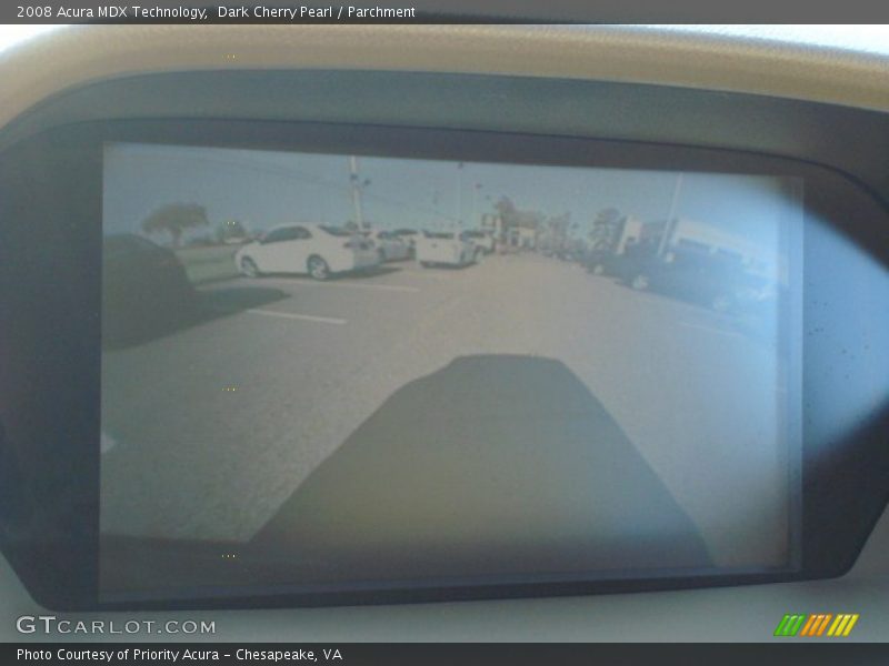 Dark Cherry Pearl / Parchment 2008 Acura MDX Technology