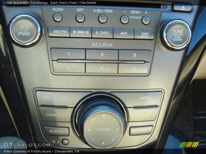 Dark Cherry Pearl / Parchment 2008 Acura MDX Technology