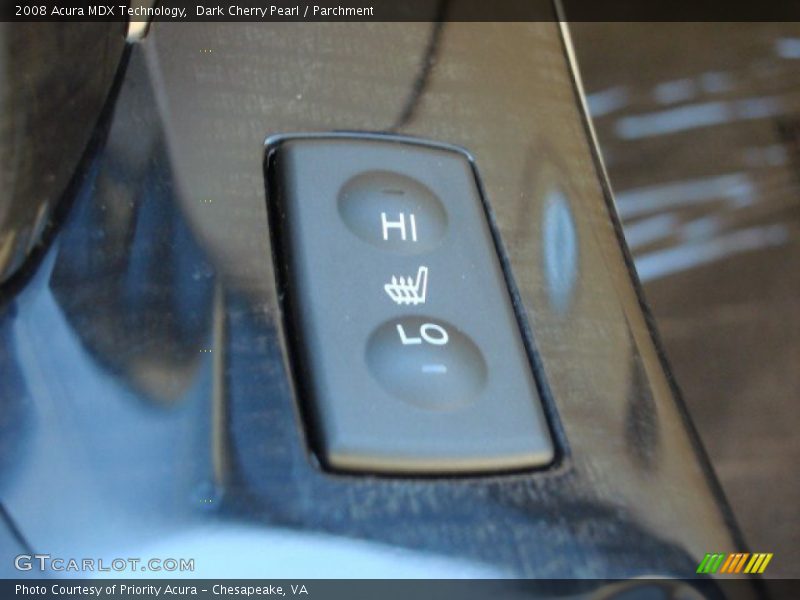 Dark Cherry Pearl / Parchment 2008 Acura MDX Technology