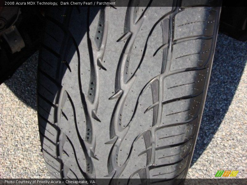 Dark Cherry Pearl / Parchment 2008 Acura MDX Technology