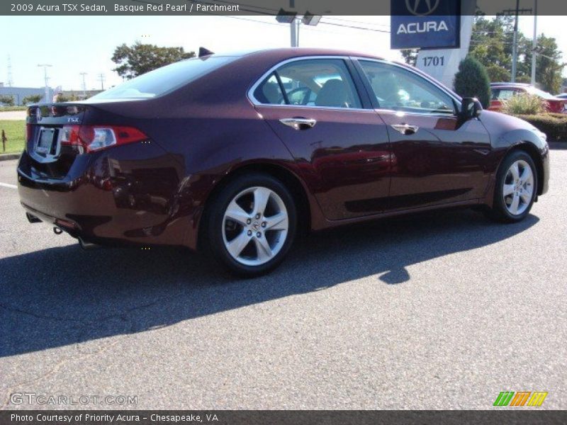 Basque Red Pearl / Parchment 2009 Acura TSX Sedan