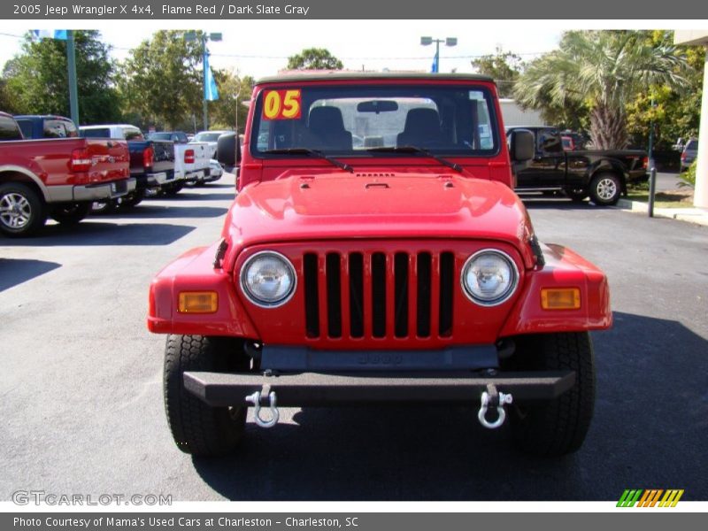 Flame Red / Dark Slate Gray 2005 Jeep Wrangler X 4x4