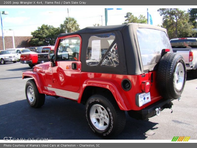 Flame Red / Dark Slate Gray 2005 Jeep Wrangler X 4x4