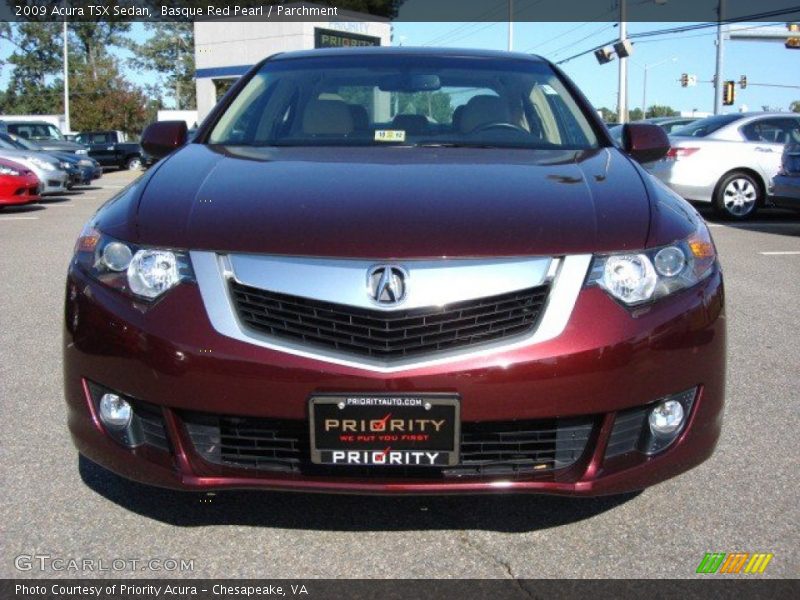 Basque Red Pearl / Parchment 2009 Acura TSX Sedan