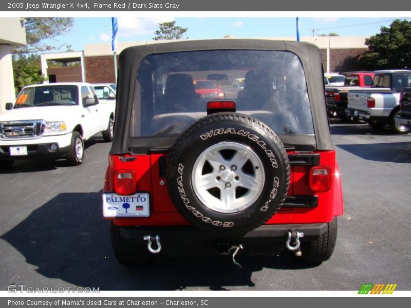 Flame Red / Dark Slate Gray 2005 Jeep Wrangler X 4x4