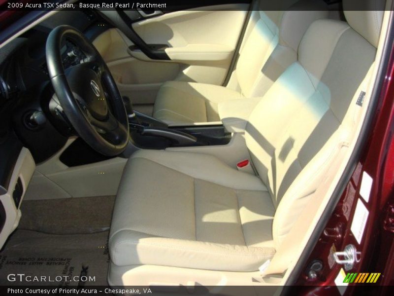 Basque Red Pearl / Parchment 2009 Acura TSX Sedan