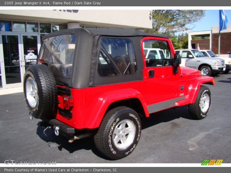 Flame Red / Dark Slate Gray 2005 Jeep Wrangler X 4x4