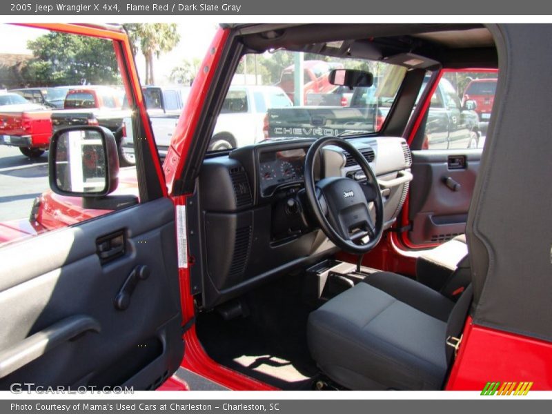 Flame Red / Dark Slate Gray 2005 Jeep Wrangler X 4x4
