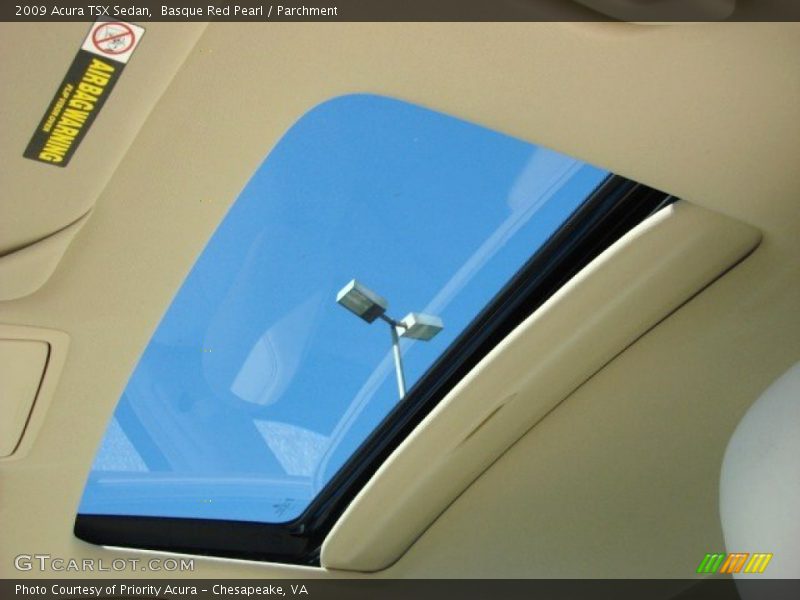 Basque Red Pearl / Parchment 2009 Acura TSX Sedan