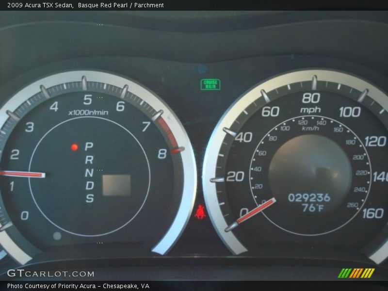 Basque Red Pearl / Parchment 2009 Acura TSX Sedan