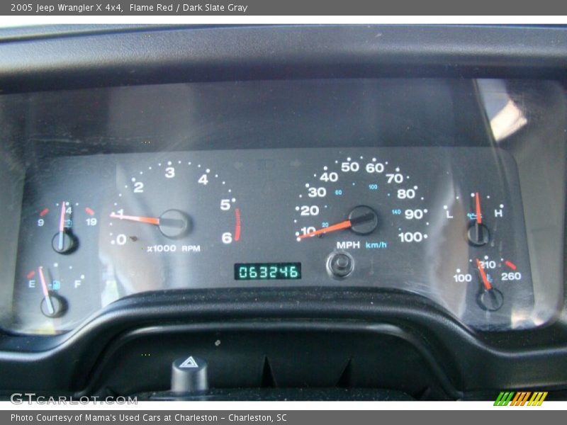 Flame Red / Dark Slate Gray 2005 Jeep Wrangler X 4x4