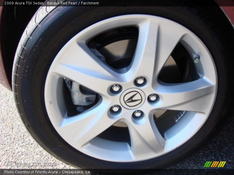 Basque Red Pearl / Parchment 2009 Acura TSX Sedan