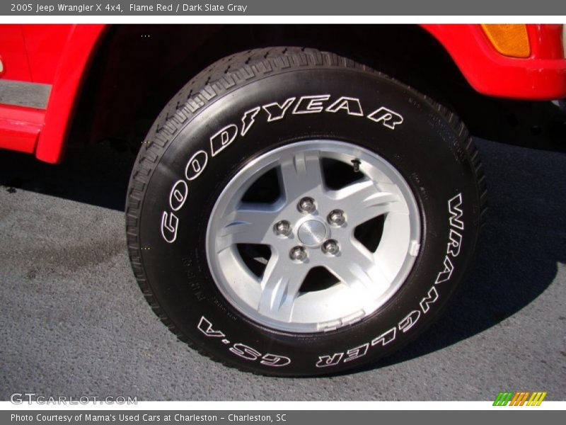 Flame Red / Dark Slate Gray 2005 Jeep Wrangler X 4x4