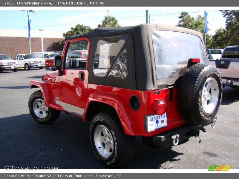 Flame Red / Dark Slate Gray 2005 Jeep Wrangler X 4x4
