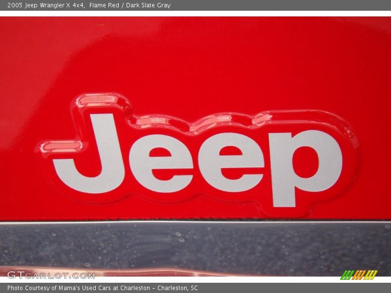 Flame Red / Dark Slate Gray 2005 Jeep Wrangler X 4x4