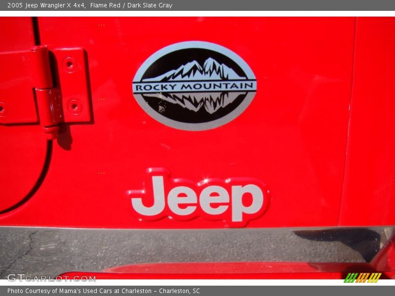 Flame Red / Dark Slate Gray 2005 Jeep Wrangler X 4x4