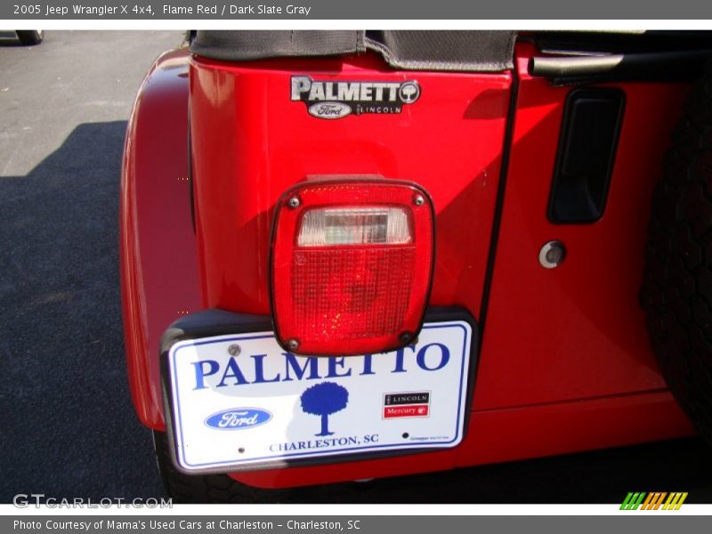 Flame Red / Dark Slate Gray 2005 Jeep Wrangler X 4x4