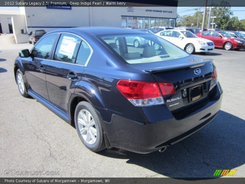 Deep Indigo Pearl / Warm Ivory 2012 Subaru Legacy 2.5i Premium
