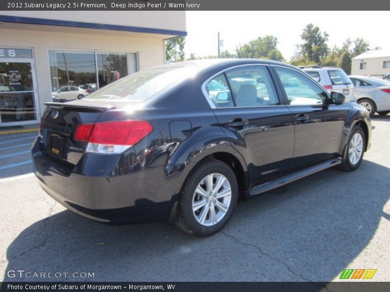 Deep Indigo Pearl / Warm Ivory 2012 Subaru Legacy 2.5i Premium