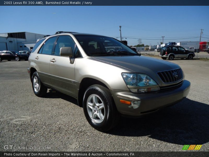 Burnished Gold Metallic / Ivory 2003 Lexus RX 300 AWD
