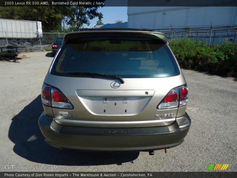 Burnished Gold Metallic / Ivory 2003 Lexus RX 300 AWD