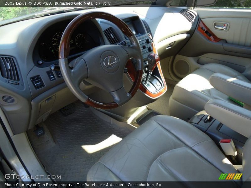 Burnished Gold Metallic / Ivory 2003 Lexus RX 300 AWD