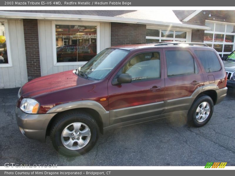 Redfire Metallic / Medium Pebble Beige 2003 Mazda Tribute ES-V6 4WD