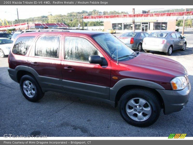 Redfire Metallic / Medium Pebble Beige 2003 Mazda Tribute ES-V6 4WD