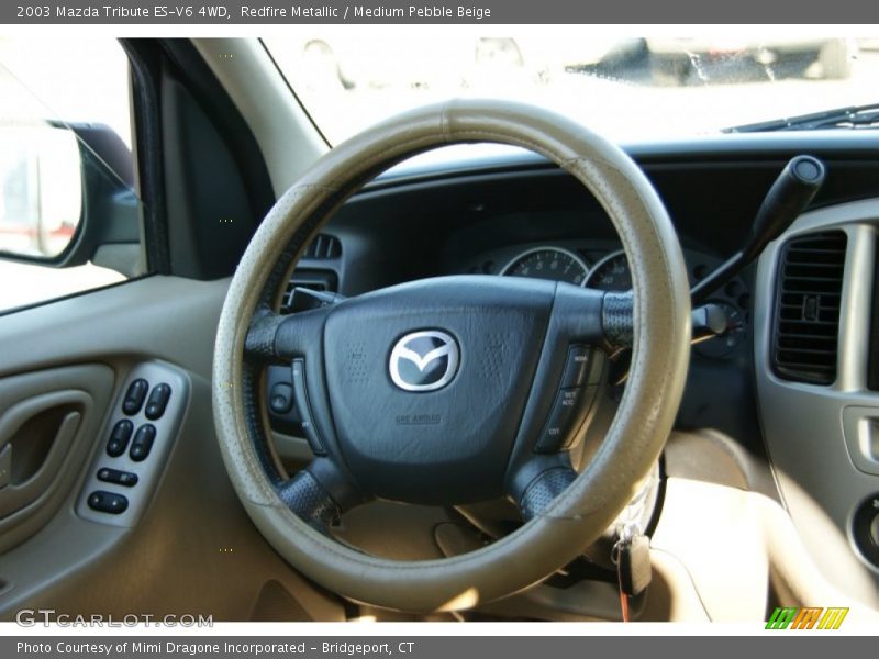 Redfire Metallic / Medium Pebble Beige 2003 Mazda Tribute ES-V6 4WD
