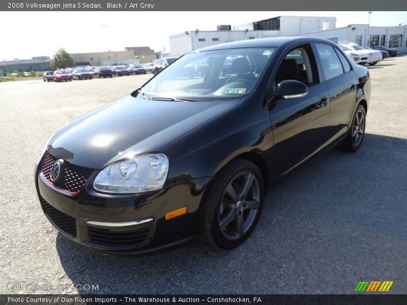 Black / Art Grey 2008 Volkswagen Jetta S Sedan