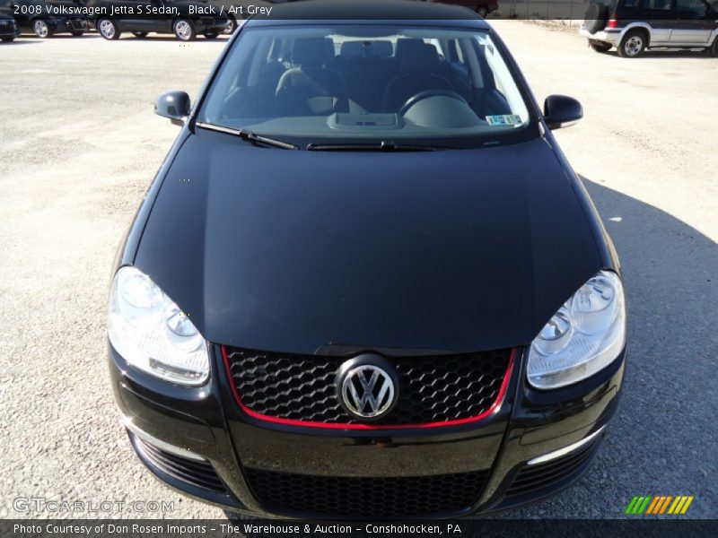 Black / Art Grey 2008 Volkswagen Jetta S Sedan